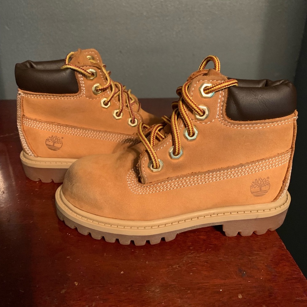 Gently used boys Timberland Boots